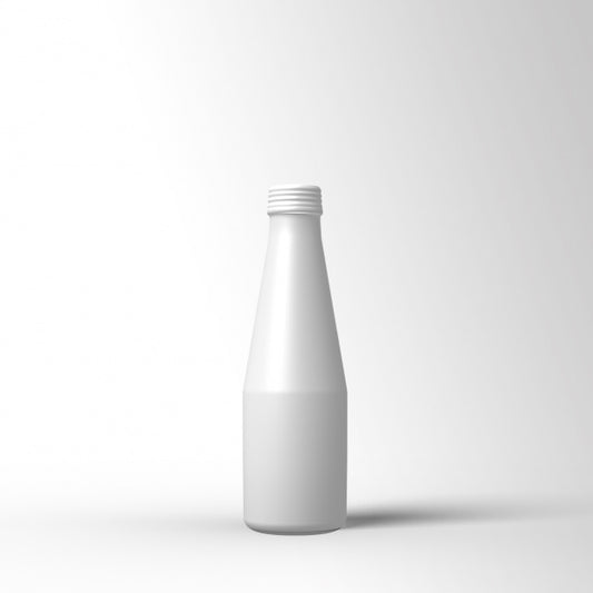 Free White Bottle Template Design Psd