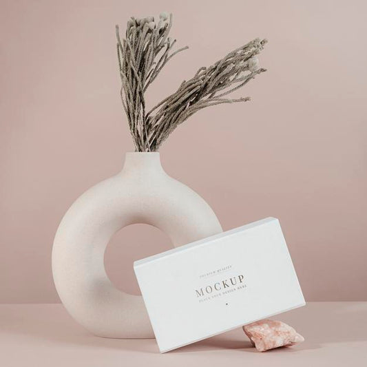 Free White Box Mockup Design With Minimal Decorations Psd