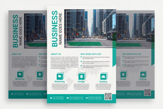 Free White Business Brochure Psd