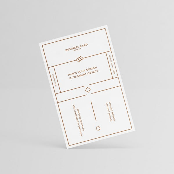 Free White Business Card Design Psd