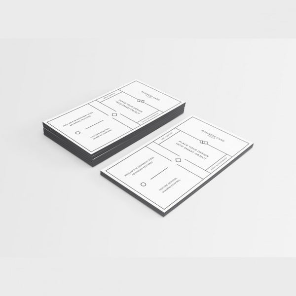 Free White Business Card Mock Up Psd