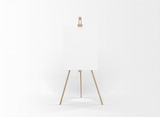 Free White Canvas On A Easel Psd