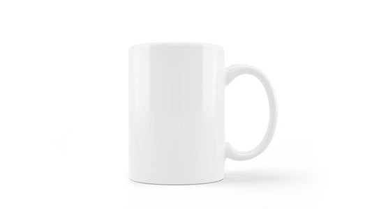 Free White Ceramic Mug Mockup Isolated Psd