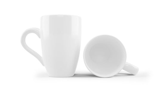 Free White Ceramic Mug Mockup Isolated Psd