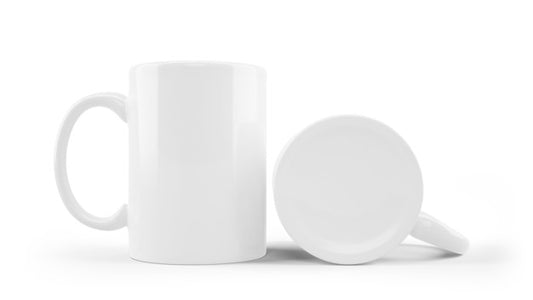 Free White Ceramic Mug Mockup Isolated Psd