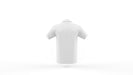 Free White Polo Shirt Mockup Template Isolated, Back View Psd