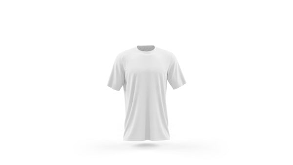 Free White T-Shirt Mockup Template Isolated, Front View Psd