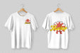 Free White T-Shirts Front And Back View Mockup Psd