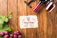 Free Wine Bottle And Grapes On Table Psd