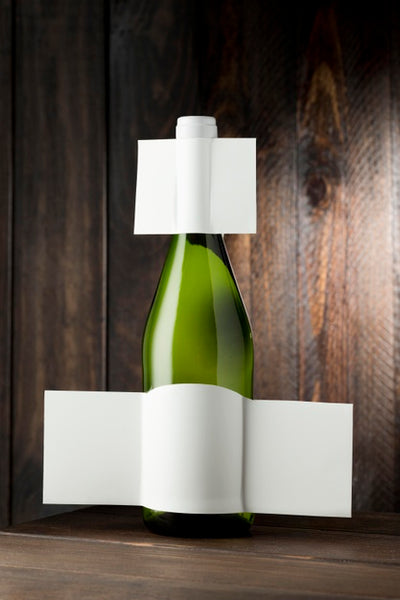 Free Wine Bottle Label  Mock Up Psd