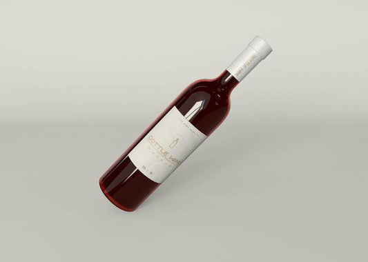 Free Wine Bottle Mockup Psd