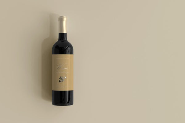 Free Wine Bottle Mockup Psd