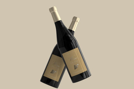 Free Wine Bottle Mockup Psd