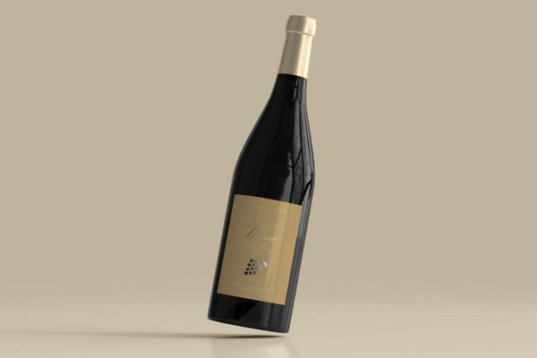 Free Wine Bottle Mockup Psd