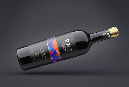 Free Wine Bottle Mockup