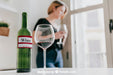 Free Wine Mockup With Woman Psd