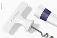 Free Wine Stopper With Opener Mockup, Close Up Psd
