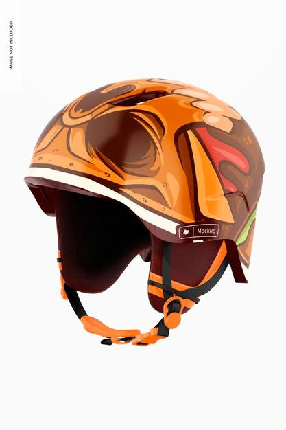 Free Winter Sports Helmet Mockup Psd