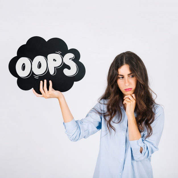 Free Woman Holding Speech Bubble Slate Psd