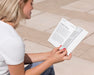 Free Woman On Street Reading Book Psd
