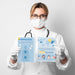 Free Woman Ripping Coronavirus Mock-Up Psd
