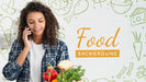 Free Woman Talking Over Phone About Food Psd