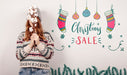 Free Woman Wearing A Christmas Sweater And Christmas Sales Offers Psd