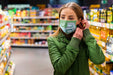 Free Woman With Medical Mask Concept Mock-Up Psd