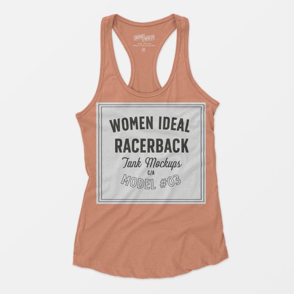 Free Women Ideal Racerback Tank Mockup 03 Psd
