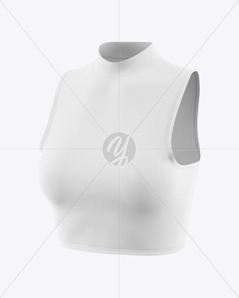 Free Women'S Crop Top Mockup