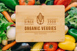 Free Wood Table Mockup With Vegetable Designs Psd
