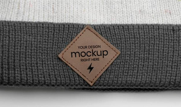 Free Wool Hat Label Mockup Psd