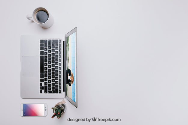 Free Workspace Composition With Copyspace Psd