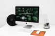 Free Workspace Imac Psd Mockup