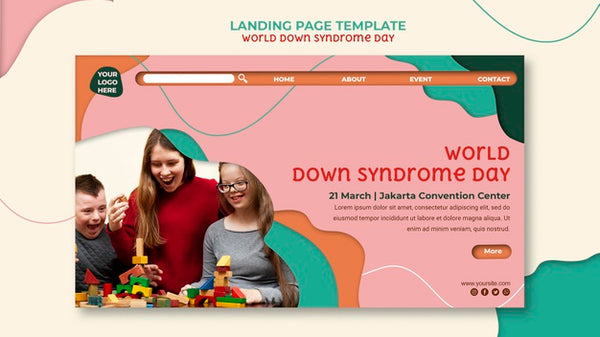 Free World Down Syndrome Day  Homepage Psd