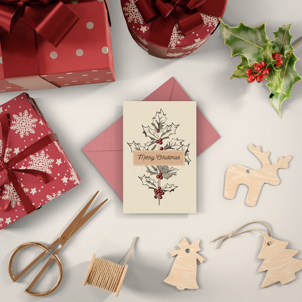 Free Wrapping Gifts Process At Home Psd
