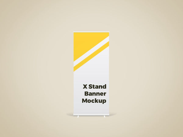 Free X Stand Banner Mockup