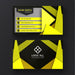 Free Yellow Modern Business Card Psd