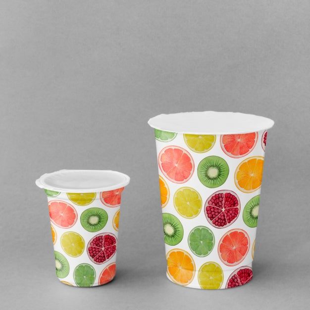 Free Yogurt Cup Mockup Psd