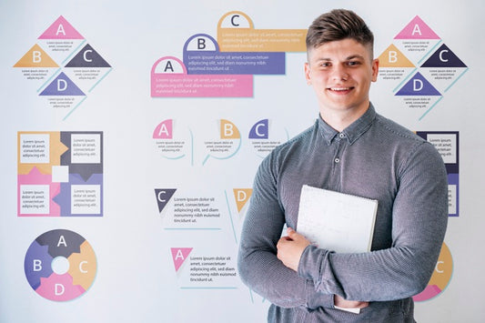 Free Young Male At University Holding Book Psd