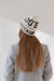 Free Young Woman Wearing Beanie Mockup Psd