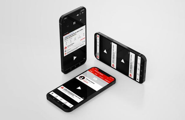 Free Youtube On Mobile Phone Mockup Psd