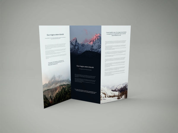 Free Z Fold Psd Mockup