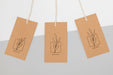 Free Zero Waste Price Tags Mock-Up Psd